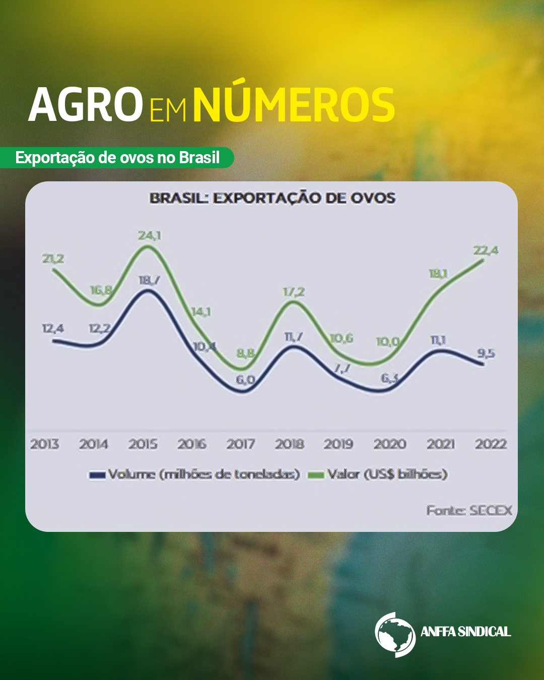 Exportação de ovos no Brasil