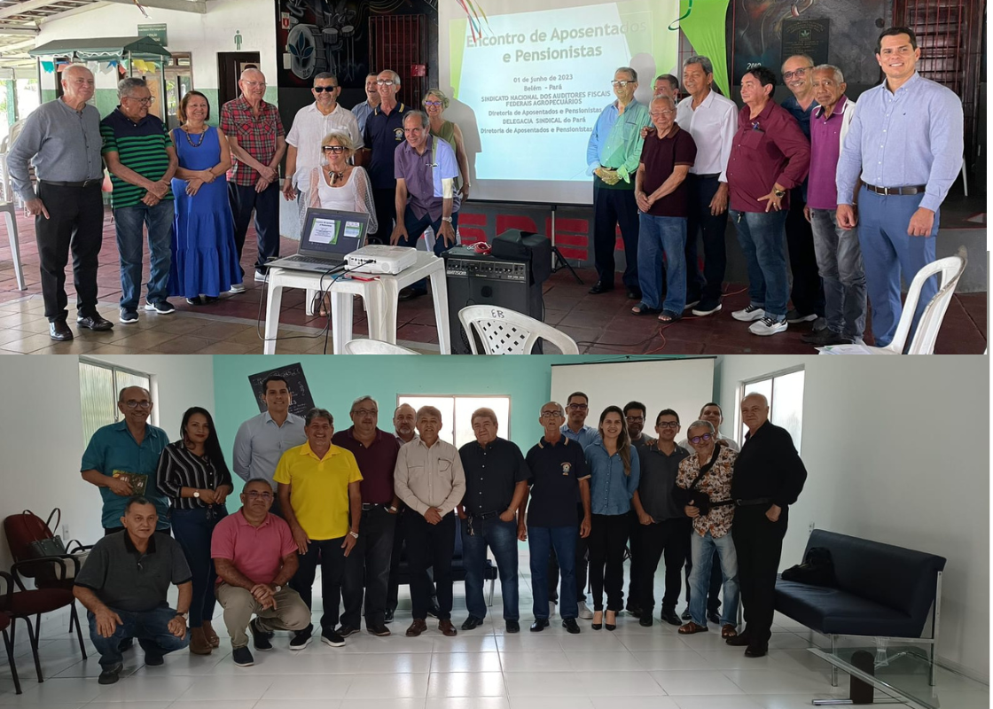 Filiados do Pará participam de reunião com a Direx e encontro de aposentados e pensionistas