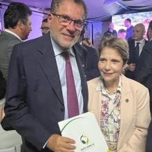 Deputado federal José Rocha (PL/BA) com a ministra da Agricultura