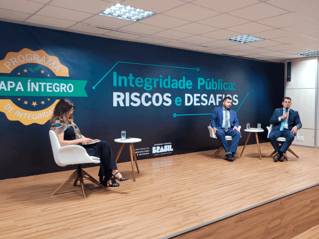 Sindicato fala sobre conflitos de interesse na fiscalização agropecuária em evento de integridade promovido pelo Mapa