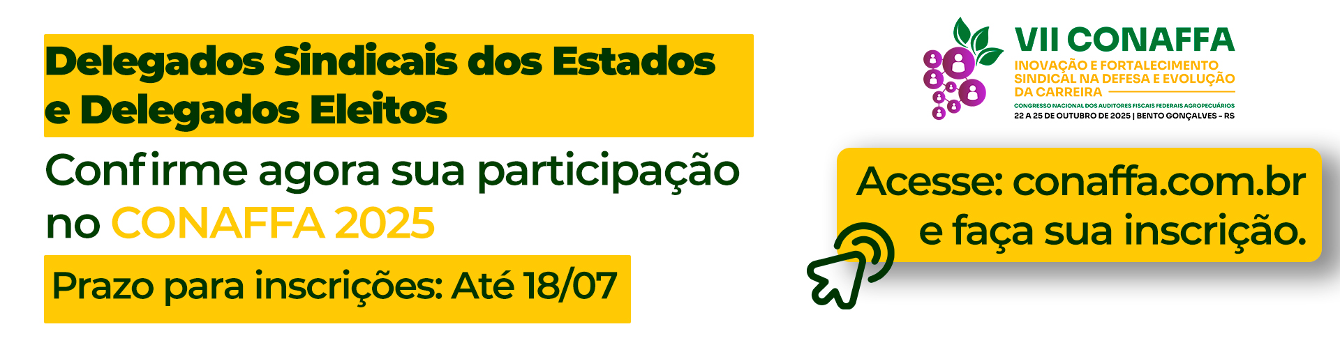 Propostas CONAFFA Prorrogação
